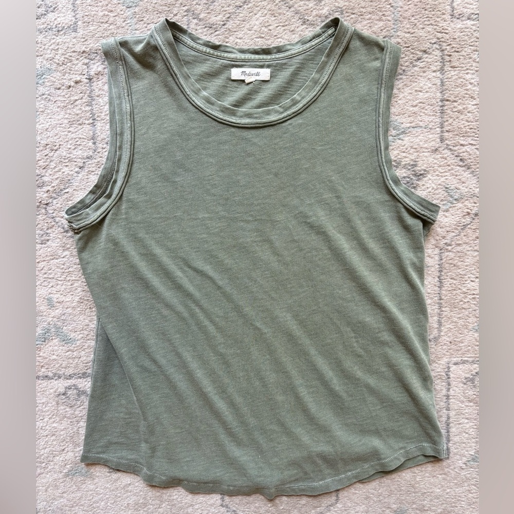 Madewell Green Tank Top • Size Medium